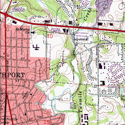 Topographic Map of American Christian Academy, AL