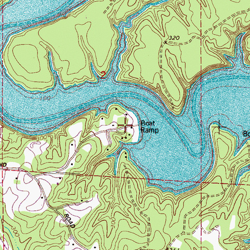 Topographic Map of Appling Bend, AL
