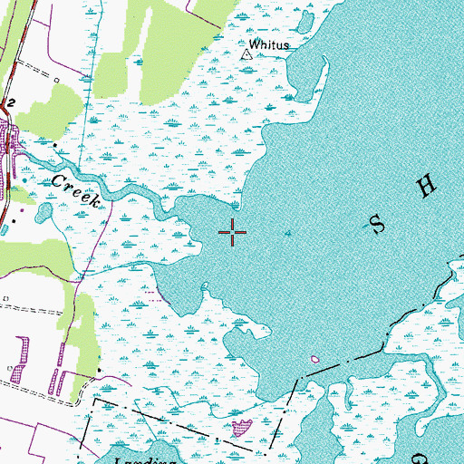Topographic Map of Beggars Bridge Creek, VA