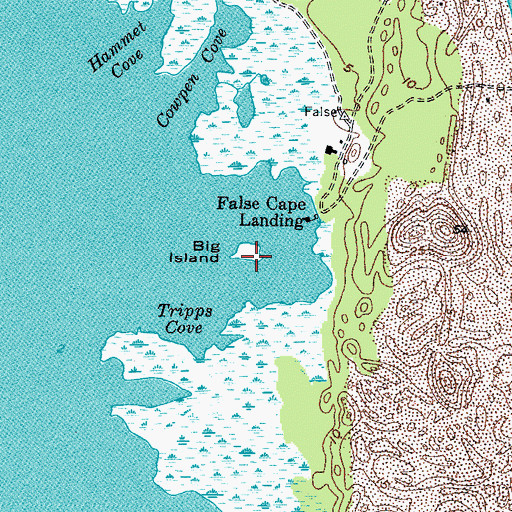 Topographic Map of Big Island, VA