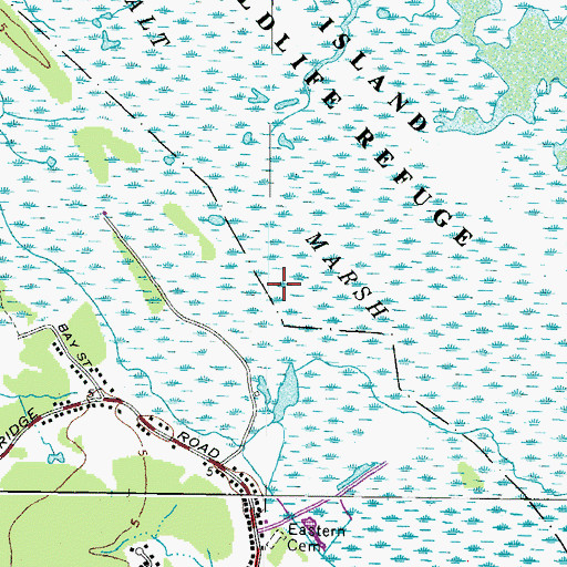 Topographic Map of Big Salt Marsh, VA