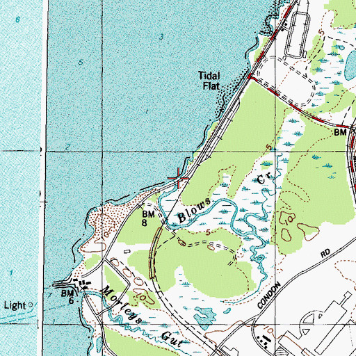 Topographic Map of Blows Creek, VA