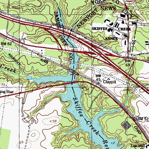 Topographic Map of Blows Mill Run, VA