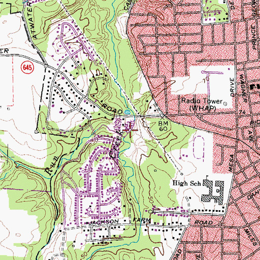 Topographic Map of Bullhill Run, VA