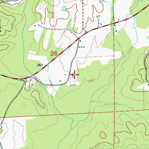 Topographic Map of Barbee School (historical), AL