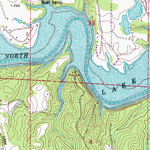 Topographic Map of Batchelor Subdivision, AL