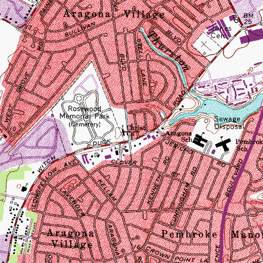 Topographic Map of Christ Church, VA