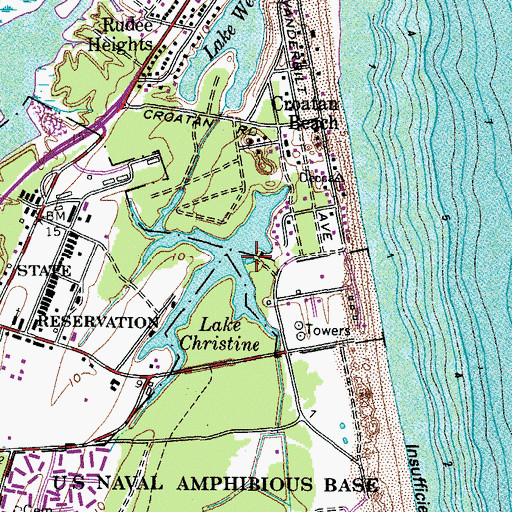 Topographic Map of Lake Christine, VA