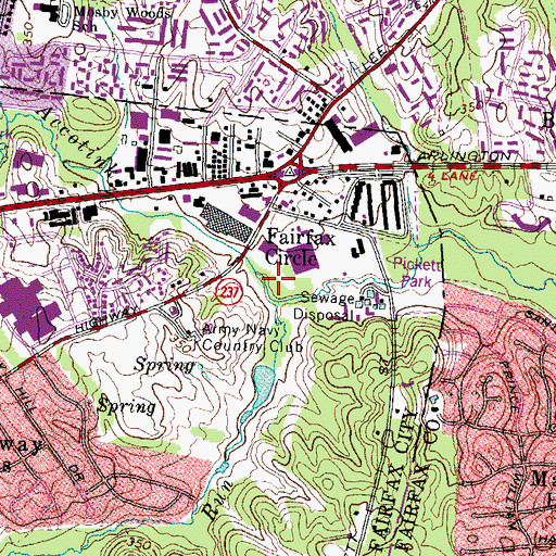 Topographic Map of Daniels Run, VA