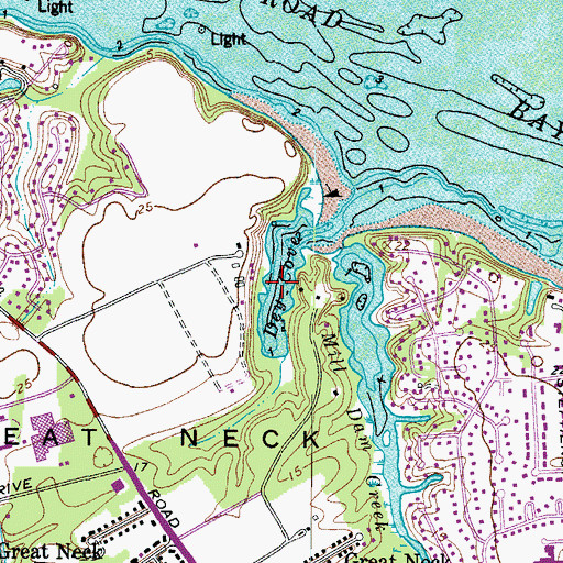 Topographic Map of Dey Cove, VA