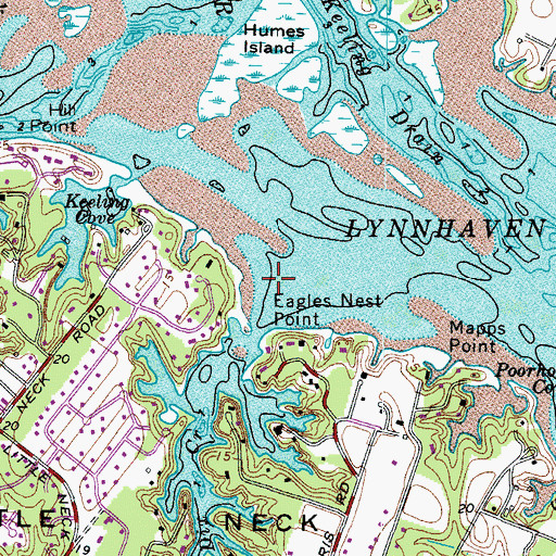 Topographic Map of Dix Creek, VA