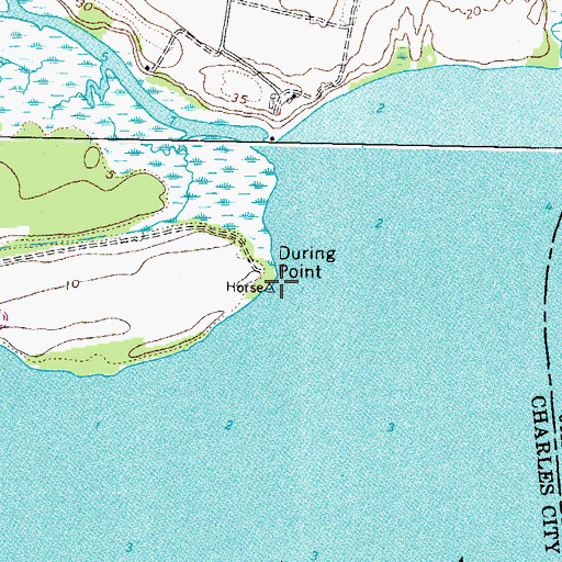 Topographic Map of During Point, VA