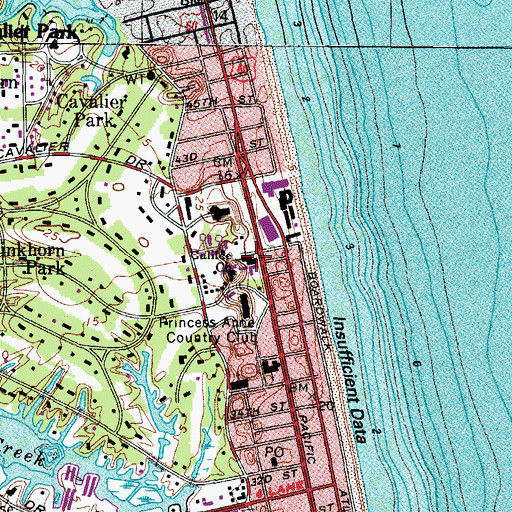 Topographic Map of Galilee Church, VA