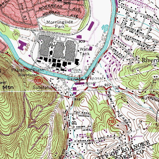 Topographic Map of Garnand Branch, VA