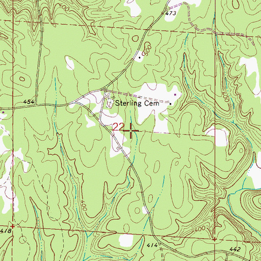 Topographic Map of Bethlehem Church Spring, AL
