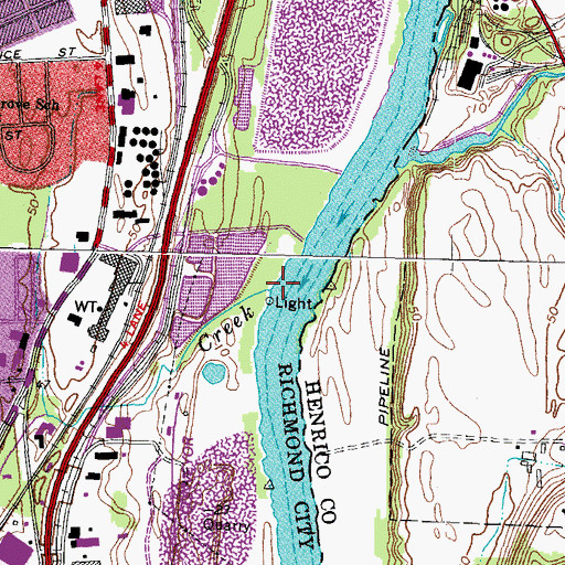Topographic Map of Goode Creek, VA