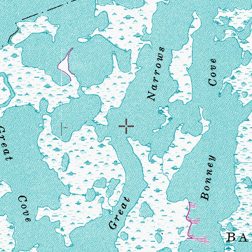 Topographic Map of Great Narrows, VA