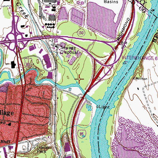 Topographic Map of Grindall Creek, VA