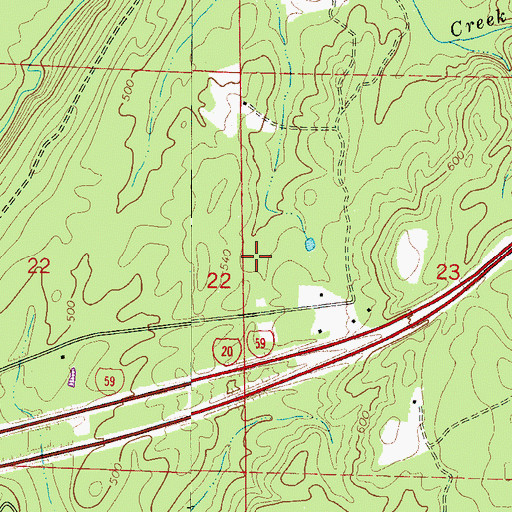 Topographic Map of Big Bend (historical), AL