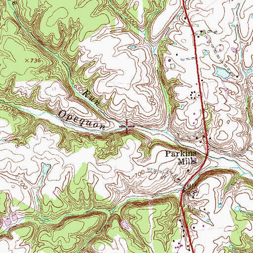 Topographic Map of Hoge Run, VA