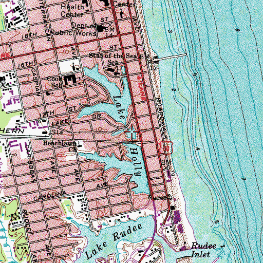 Topographic Map of Lake Holly, VA