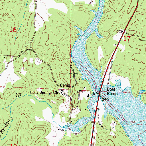 Topographic Map of Binion Heights, AL
