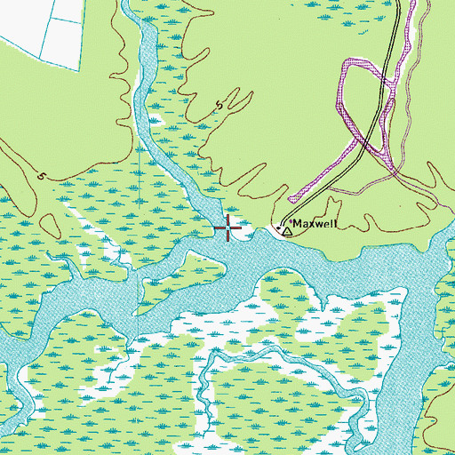 Topographic Map of Indian Creek, VA