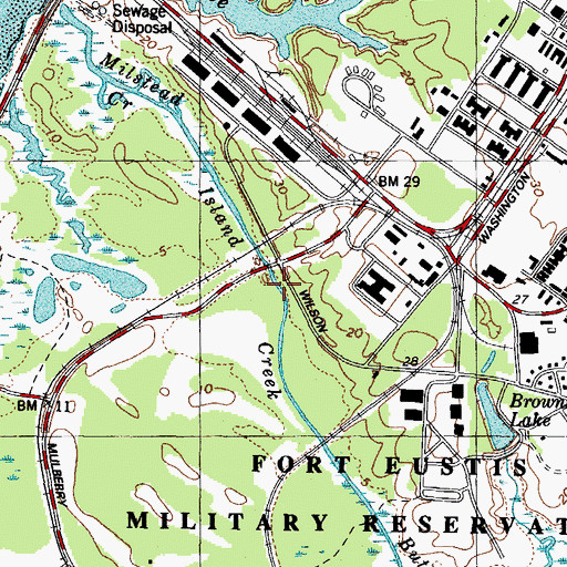 Topographic Map of Island Creek, VA