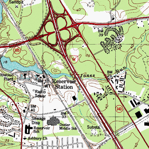 Topographic Map of Jones Run, VA