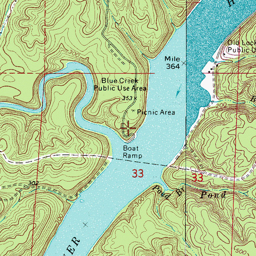 Topographic Map of Boyds Camp (historical), AL