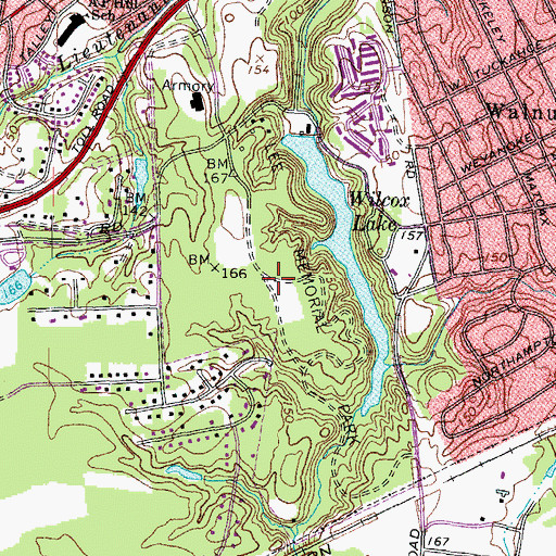 Topographic Map of Lee Memorial Park, VA