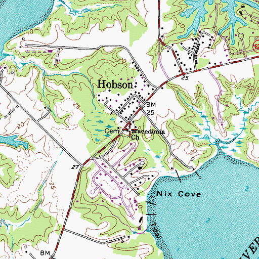 Topographic Map of Macedonia Church, VA