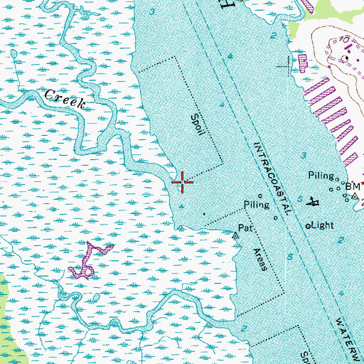 Topographic Map of Milldam Creek, VA