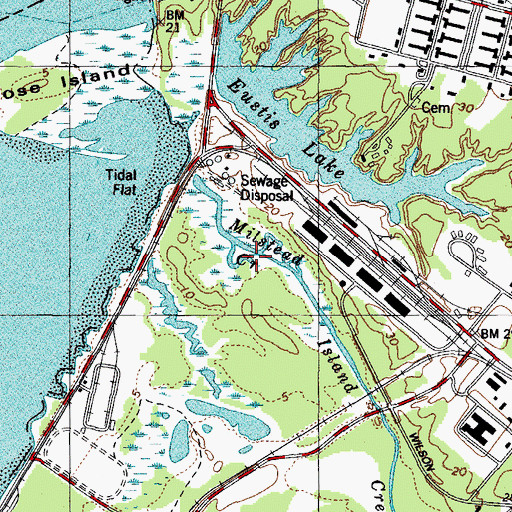 Topographic Map of Milstead Creek, VA
