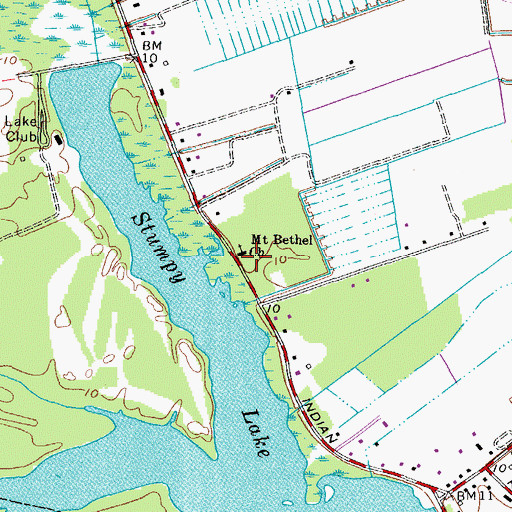 Topographic Map of Mount Bethel Church, VA