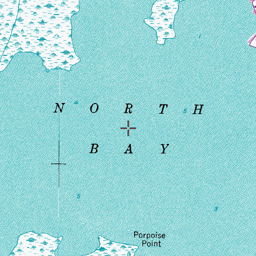 Topographic Map of North Bay, VA