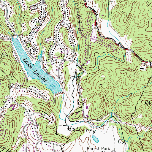 Topographic Map of Patterson Branch, VA