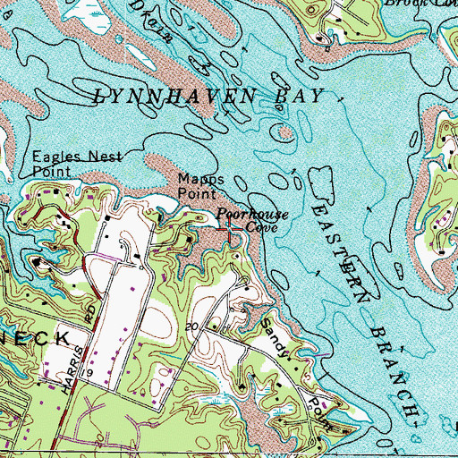 Topographic Map of Poorhouse Cove, VA