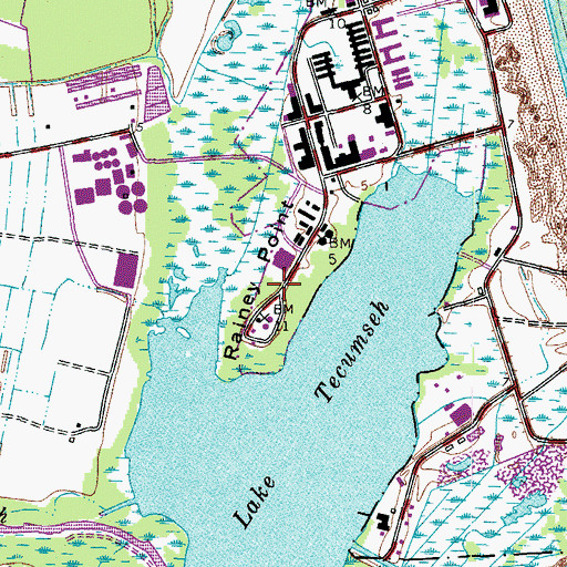 Topographic Map of Rainey Point, VA