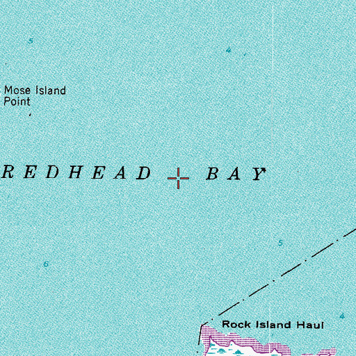 Topographic Map of Redhead Bay, VA