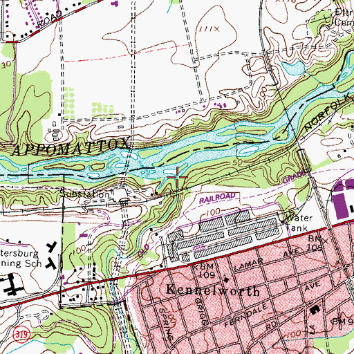 Topographic Map of Rohoic Creek, VA