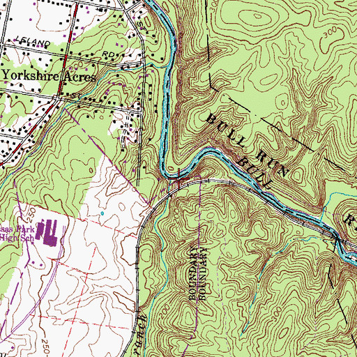 Topographic Map of Russia Branch, VA