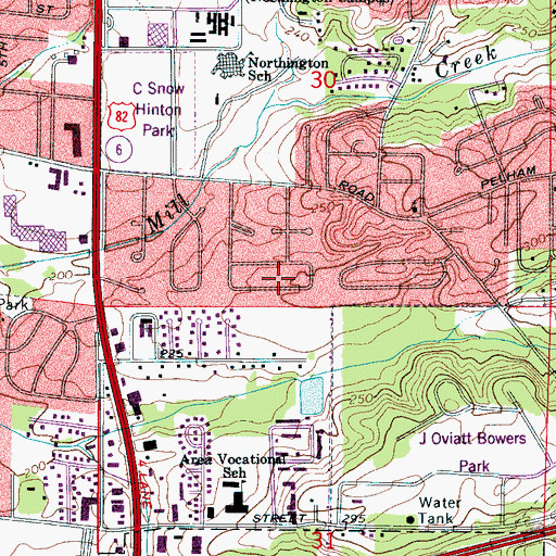 Topographic Map of Cedar Knoll, AL
