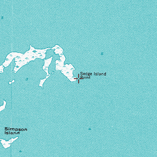 Topographic Map of Sedge Island Point, VA
