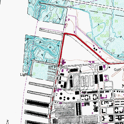 Topographic Map of Sewells Point, VA