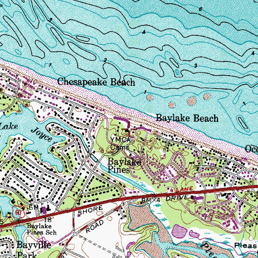 Topographic Map of Y M C A Camp, VA
