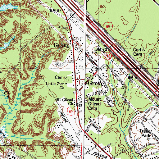 Topographic Map of Zion Church, VA