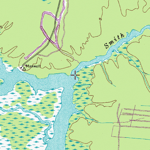 Topographic Map of Smith Creek, VA