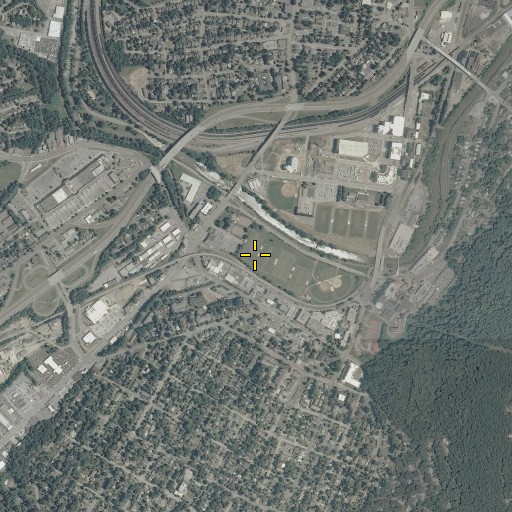 Aerial/Satellite Image of South Roanoke Park, VA