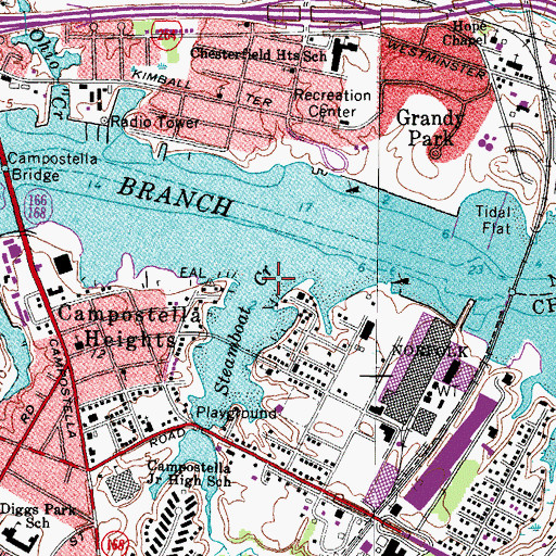 Topographic Map of Steamboat Creek, VA